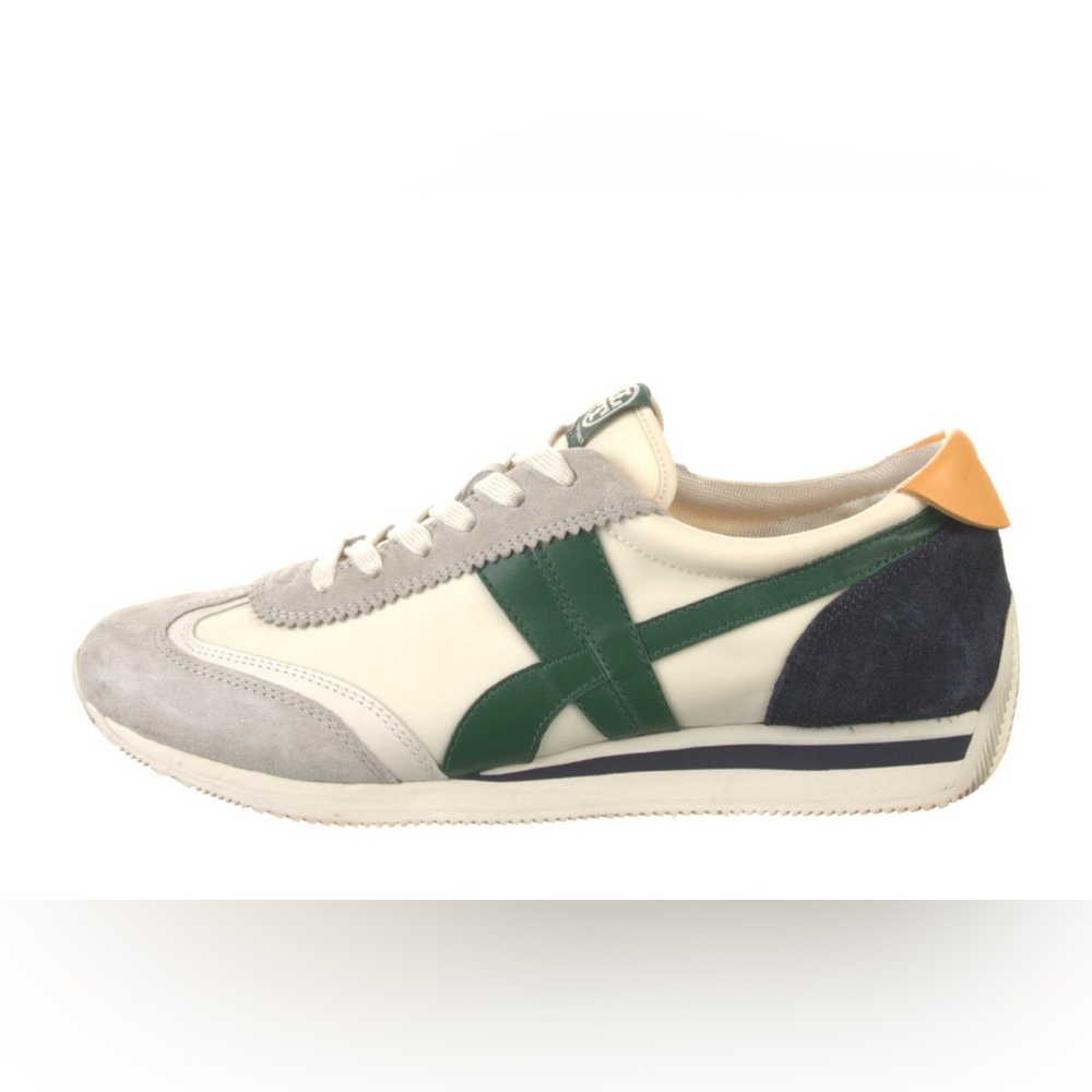 Tory Burch Retro Style Sneakers with Green Accent